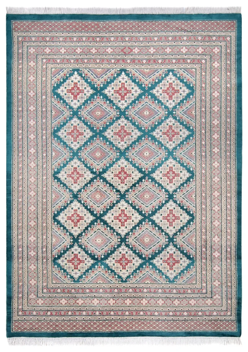 Pakistani-One of a Kind Bokhara Teal  -  6' 1'' x  8' 4''