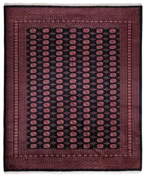 Pakistani-One of a Kind Bokhara Midnight Blue - 8' 3'' x 9' 11''
