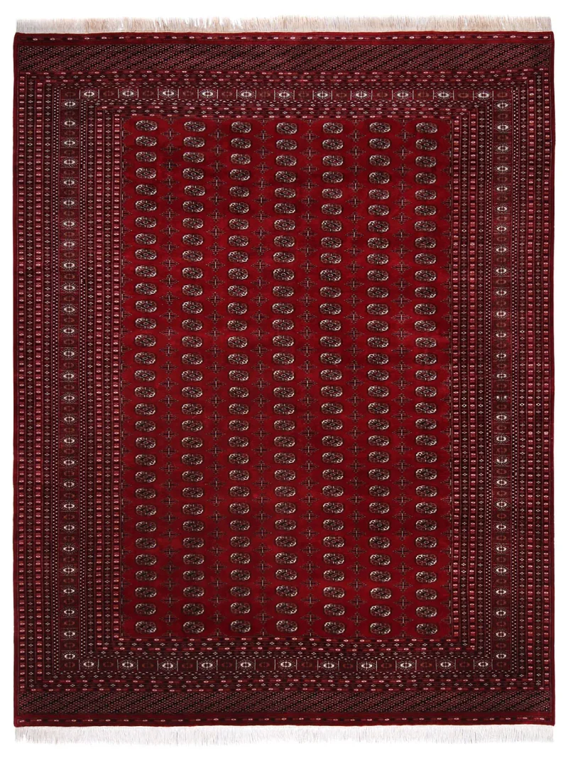 Pakistani-One of a Kind Bokhara Red  -  9'  x  12' 