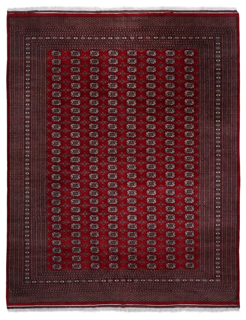 Pakistani-One of a Kind Bokhara Red  -  9' 3'' x  12' 