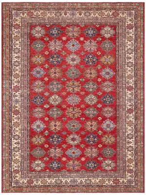 Pakistani-One of a Kind Caucasian Ivory - 9' 1'' x 13'