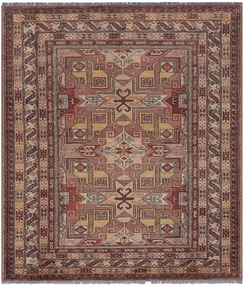 Pakistani-One of a Kind Caucasian Brown/Multi  -  5' 9'' x  6' 8''