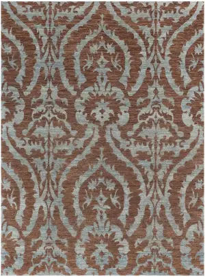 Pakistani-One of a Kind Floral Blue - 7' 1'' x 9' 1''