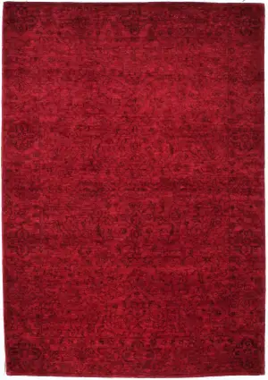 Pakistani-One of a Kind Gabbeh Red - 6' 1'' x 8' 11''