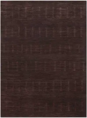 Pakistani-One of a Kind Gabbeh Brown - 8' x 10' 1''