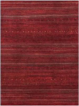 Pakistani-One of a Kind Gabbeh Red - 7' 9'' x 9' 9''