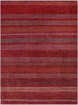 Pakistani-One of a Kind Gabbeh Red - 8' 1'' x 11' 1''