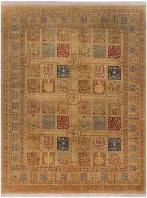 Pakistani-One of a Kind Hadji Jalili Tabriz Gold - 8' 1'' x 10' 4''