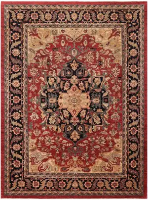 Pakistani-One of a Kind Heriz Rust - 8' 1'' x 11' 7''