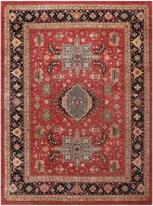 Pakistani-One of a Kind Karajeh Rust/Navy - 10' 1'' x 13' 9''