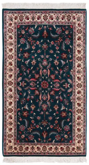 Pakistani-One of a Kind Kashan Ivory - 3' x 5' 4''