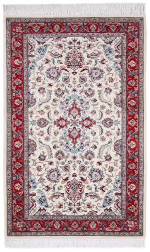 Pakistani-One of a Kind Kashan Red - 3' 1'' x 4' 10''
