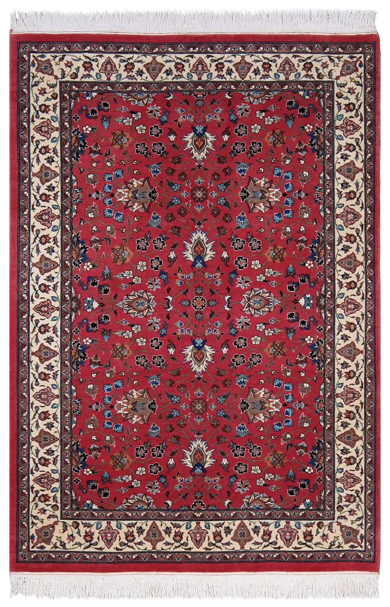 Pakistani-One of a Kind Kashan Beige  -  4' 2'' x  6' 1''