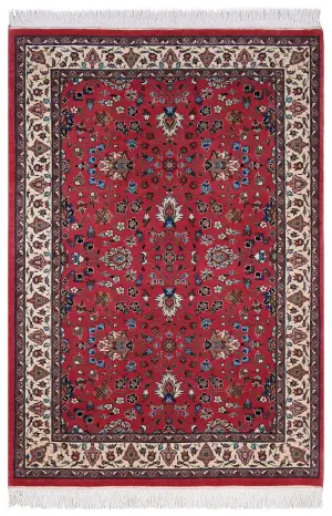 Pakistani-One of a Kind Kashan Beige - 4' 2'' x 6' 1''