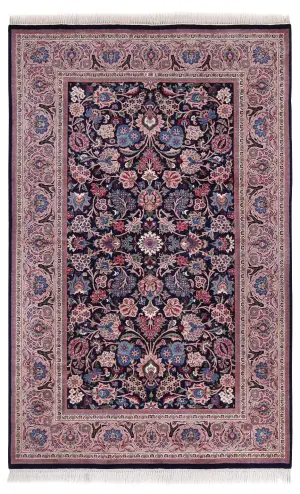 Pakistani-One of a Kind Kashan Rose - 5' 2'' x 8'