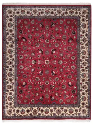 Pakistani-One of a Kind Kashan Ivory - 8' 1'' x 10' 6''