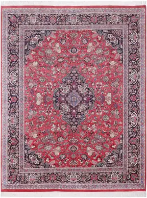 Pakistani-One of a Kind Kashan Rose - 9' 1'' x 11' 10''