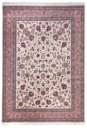 Pakistani-One of a Kind kashan Rose - 9' x 12'