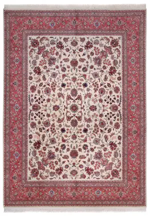 Pakistani-One of a Kind Kashan Salmon - 9' x 12'
