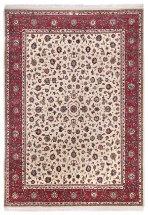 Pakistani-One of a Kind Kashan Salmon - 9' x 12' 9''