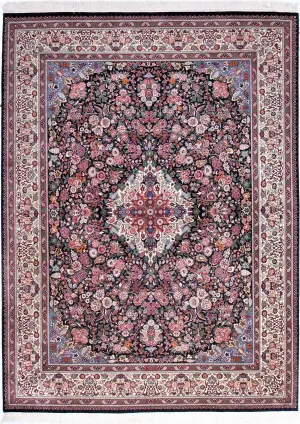 Pakistani-One of a Kind Lavar Kerman Navy - 9' x 12'