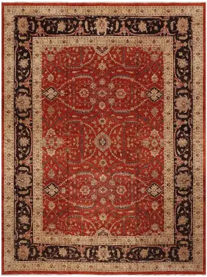 Pakistani-One of a Kind Mahal Rust/Brown - 11' 11'' x 14' 4''