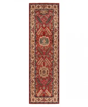 Pakistani-One of a Kind Mahal Red - 2' 8'' x 8' 3''