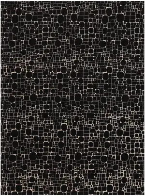 Pakistani-One of a Kind Modern Black - 8' 1'' x 10' 3''