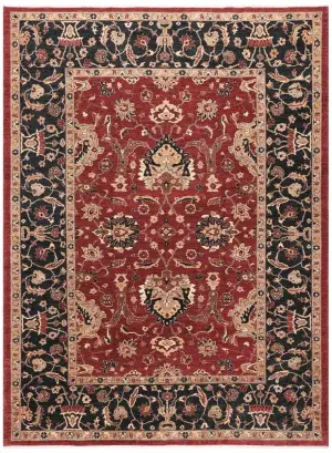 Pakistani-One of a Kind Tabriz Red/Black - 9' 11'' x 13' 5''