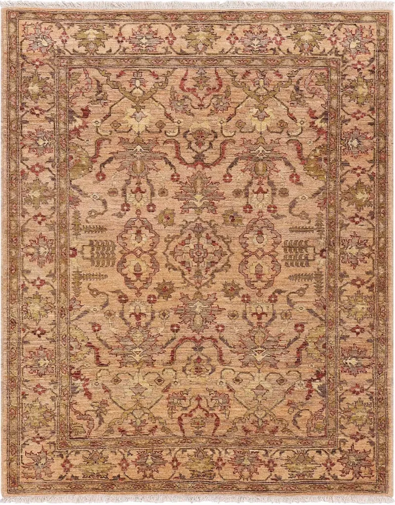 Pakistani-One of a Kind Oushak Gold  -  4' 9'' x  5' 1''
