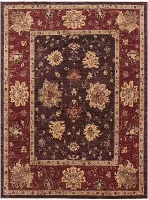 Pakistani-One of a Kind Oushak Brown - 7' 9'' x 10'
