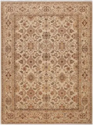 Pakistani-One of a Kind Oushak Ivory - 8' 9'' x 10' 11''