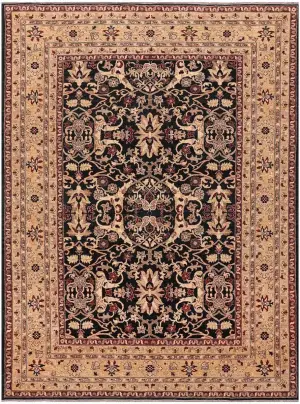 Pakistani-One of a Kind Oushak Black - 8' 11'' x 11' 11''