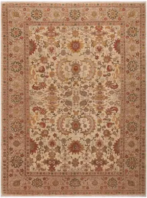 Pakistani-One of a Kind Oushak Cream - 9' 3'' x 12' 1''