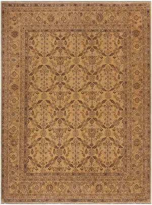 Pakistani-One of a Kind Oushak Ivory - 9' 1'' x 11' 4''