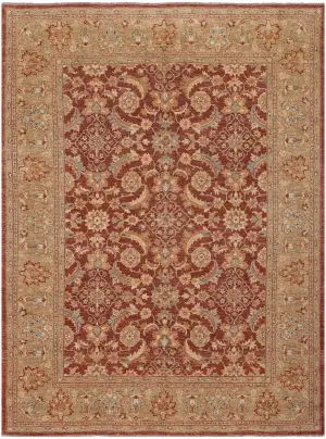 Pakistani-One of a Kind Oushak Rust/Gold - 8' 11'' x 12' 4''