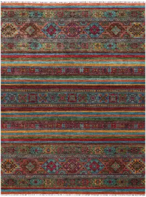 Pakistani-One of a Kind Samarkand Multi - 8' 2'' x 10' 2''