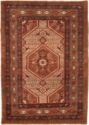 Pakistani-One of a Kind Sarab Gold - 4' 4'' x 6' 2''