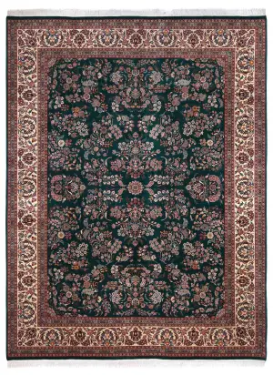 Pakistani-One of a Kind Sarough Ivory - 9' x 12' 1''