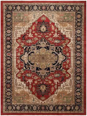 Pakistani-One of a Kind Serapi Red/Black - 13' 2'' x 18' 2''