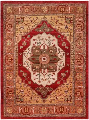 Pakistani-One of a Kind Serapi Gold - 8' 11'' x 11' 4''