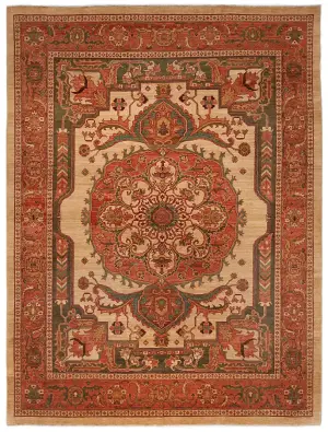 Pakistani-One of a Kind Serapi Rust - 8' 1'' x 11' 5''