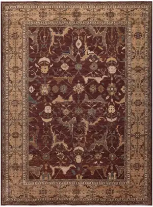 Pakistani-One of a Kind Sultanabad Brown - 9' x 12' 2''