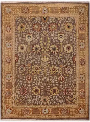 Pakistani-One of a Kind Sultanabad Brown - 9' x 11' 11''