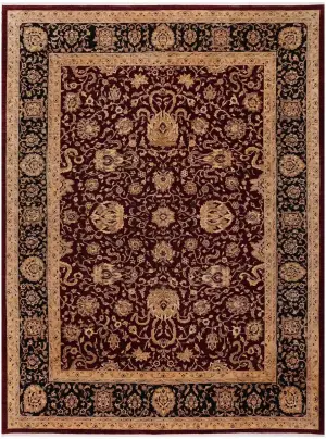 Pakistani-One of a Kind Sultanabad Burgundy - 9' 3'' x 11' 10''