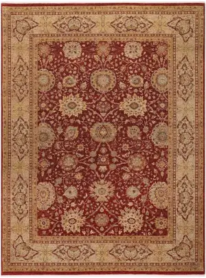 Pakistani-One of a Kind Sultanabad Rust - 9' 2'' x 12' 1''
