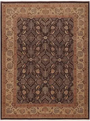 Pakistani-One of a Kind Tabriz Hadji Jalili Brown/Beige - 8' 11'' x 11' 8''
