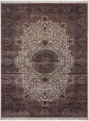 Pakistani-One of a Kind Tabriz Ivory/Taupe - 12' 3'' x 18' 2''