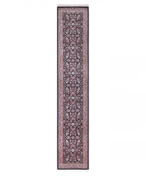 Pakistani-One of a Kind Tabriz Navy - 2' 7'' x 13' 3''