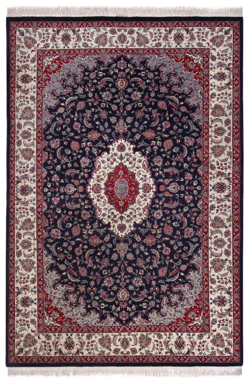 Pakistani-One of a Kind Tabriz Ivory  -  6' 2'' x  9' 2''